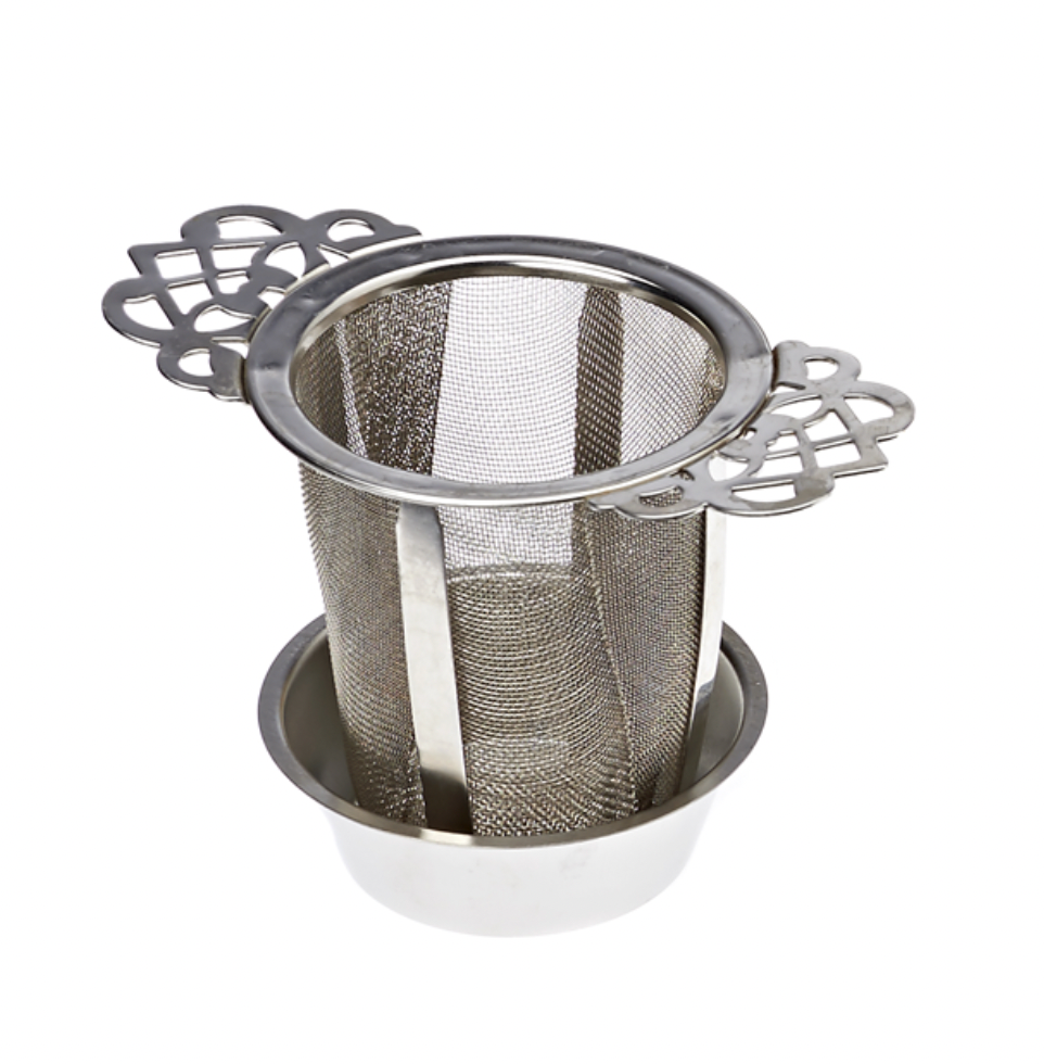 Elegant Stainless Steel Mesh Tea Strainer