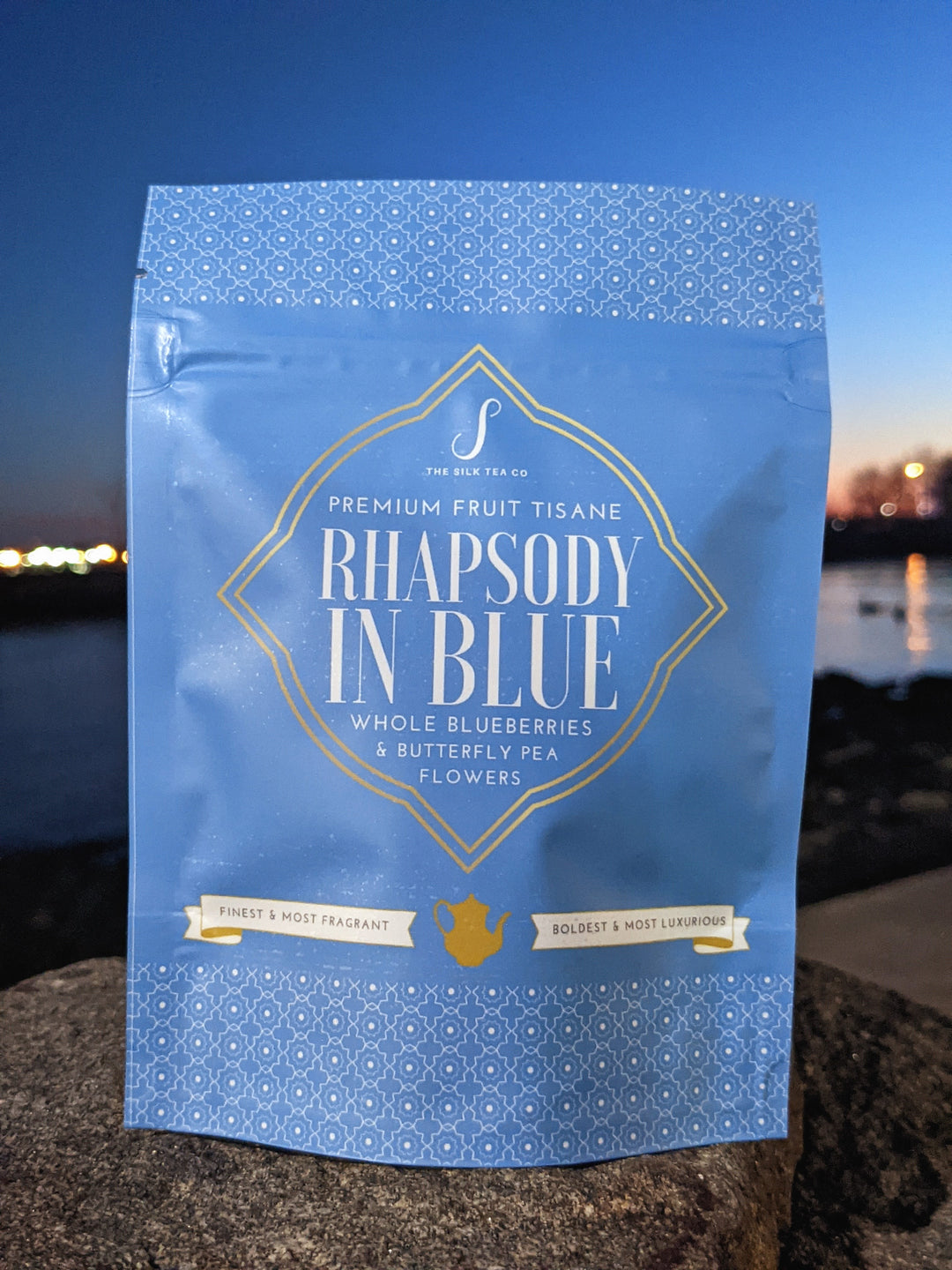 Rhapsody in Blue Tisane — Blueberries, Lemon & Blue Butterfly Pea Flowers